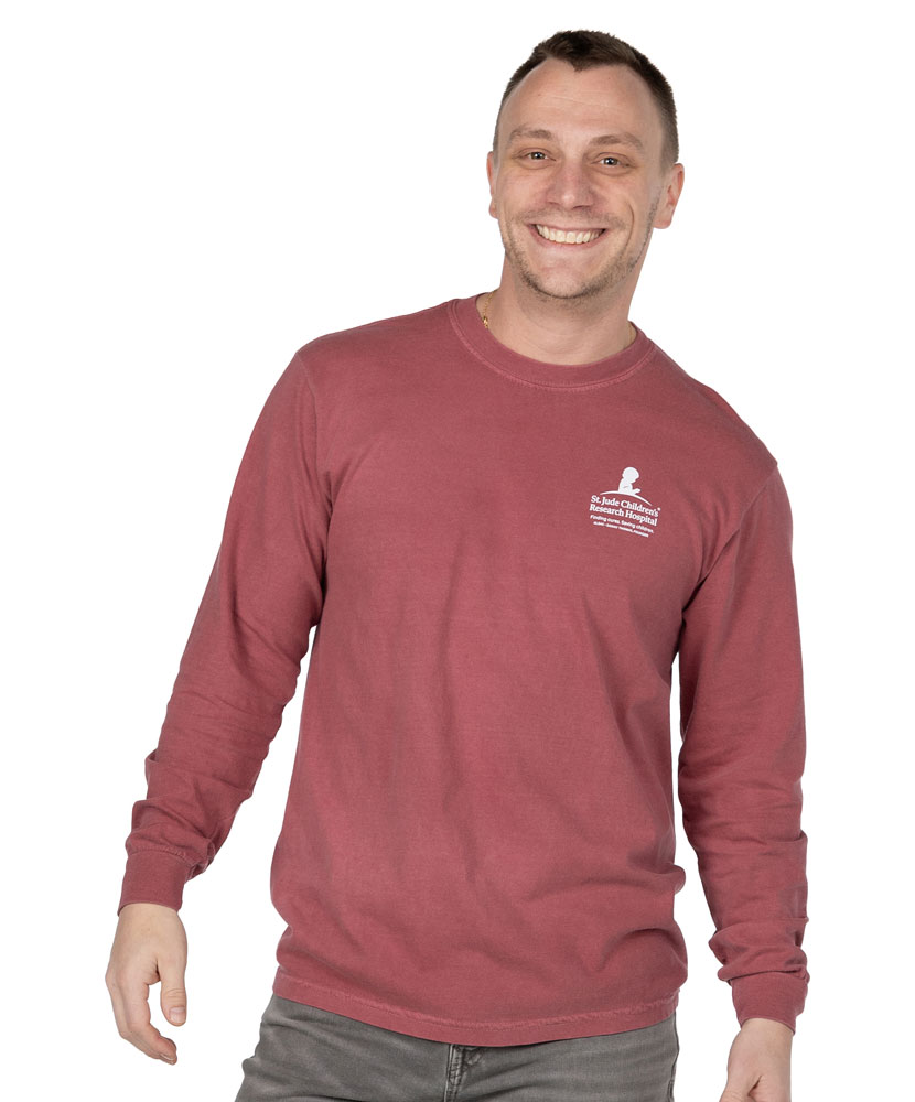 St. Jude Campus Badge Comfort Colors Long-Sleeve T-Shirt